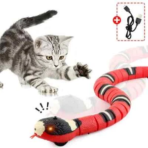 Smart Sensing Cat Toys Interactive Automatic Eletronic Snake Cat Teaser Play Toy - Picture 1 of 6