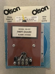 De colección Nuevos Reproductores de Cinta de Radio CB Protector Antirrobo Alarma CB-527 Olson Instrucción EE. UU. - Imagen 1 de 2