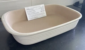 Nuovo! COCCOLATO CHEF~Fornaio rettangolare #1310 vaniglia francese~9x13 lasagne in gres - Foto 1 di 6