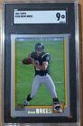 2001 Topps #328 Drew Brees Rookie In SGC 9 Mint Condition 