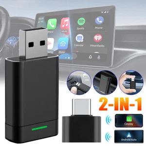 USB Wireless CarPlay Adapter Fit Android Auto Carplay Android Dongle — Plug Play - Picture 1 of 23