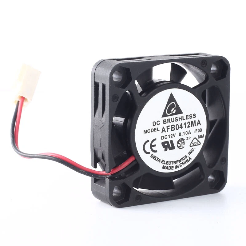 Delta AFB0412MA DC12V 0.10A 4010 40*40*10MM 2pin Double Ball Bearing Cooling Fan - Image 1 of 3
