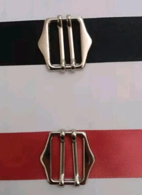 1-25 Waistcoat Buckle Silver Tone 3/4 Inch Pack Size 1, 2, 5, 10, 25pcs - Image 1 of 4