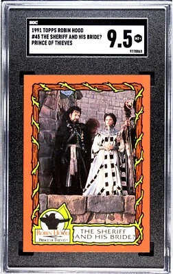 1991 Topps Robin Hood #45 Alan Rickman SGC 9.5 MINT+ DIE HARD HARRY POTTER SNAPE - Image 1 of 2