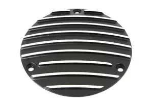 V-Twin 42-0632 Black Finned Derby Cover for 70-98 Big Twin Evo - Picture 1 of 3