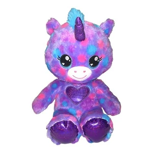 Peluche Build A Bear BAB Azul Rosa Púrpura Tye Die Caticornio Unicornio 15" - Imagen 1 de 11