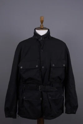 Yamaha by Dainese Black Cargo Multipockets Belt Motorcycle Jacket Size 56 - Image 1 of 4