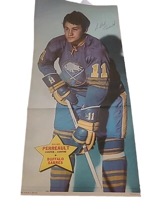 GILBERT PERREAULT POSTER NHL HOCKEY OPC BUFFALO SABRES O-PEE-CHEE AHL OHA WHA  - Image 1 of 4