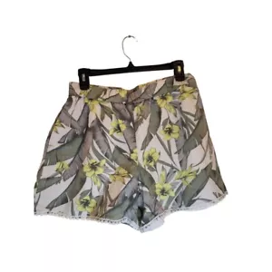 Banana Republic 5" pantaloncino pull on misto lino floreale tropicale, S, spiaggia - Foto 1 di 8