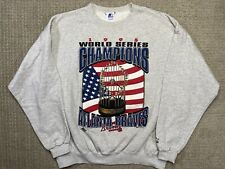 Vintage Atlanta Braves World Series Champions Starter Sweatshirt XL Usa Mlb 1995