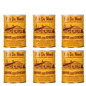 Half a Dozen Cans 6 Cans of Coffee Du Monde - 15 oz. cans - Picture 1 of 5