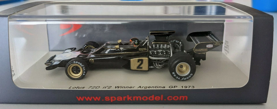 SPARK Lotus 72D #2 Fittipaldi Winner Argentina GP 1973 1/43 - S2149 RARE - Immagine 1 di 1