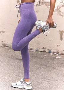 NEW FREE PEOPLE FP MOVEMENT MISTY PLUM PURPLE GO TO LEGGINGS PANTS SZ XS/S XS S - Picture 1 of 8