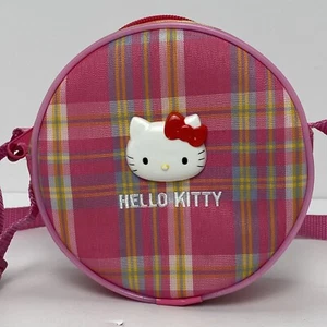Sanrio Hello Kitty Pink Check Shoulder Bag Pochette - Picture 1 of 4