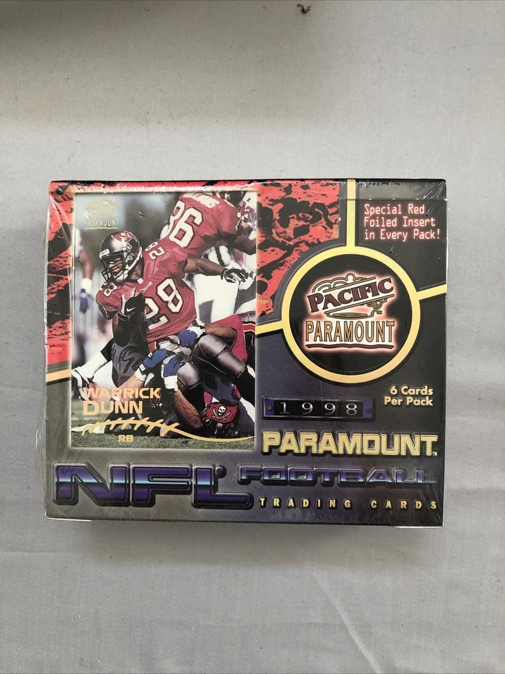1998 Pacific Paramount NFL Football Factory Sealed Box - 20 Packs - Image 1 of 4