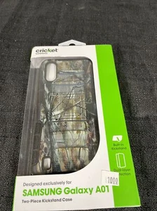 Samsung Galaxy A01 CASE (Cricket Wireless) Two Piece Kickstand Case Camo - Picture 1 of 5