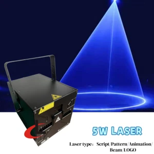 5W Wedding RGB Animation Laser Projector DJ Light ILDA Stage Laser Beam Light - Picture 1 of 9