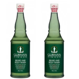Clubman Pinaud Beard & Body Wash 14.5 OZ (2 bottles) - Picture 1 of 3