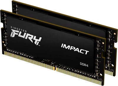 32GB Kingston FURY Impact DDR5 4800MHz CL38 SODIMM Dual Memory Kit (2 x 16GB) - Image 1 of 4