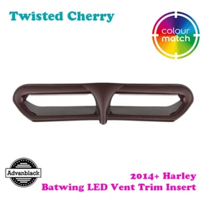 Twisted Cherry Batwing LED Vent Trim Insert fit 14+ Harley Touring - Picture 1 of 6