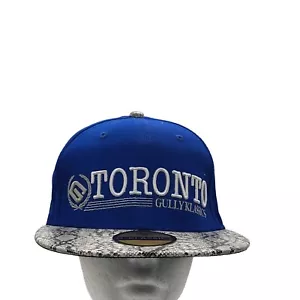 Toronto Gully Klassics blau verstellbarer Strapback Kappe Kunstschlangenhaut Krempe Riemen - Bild 1 von 10