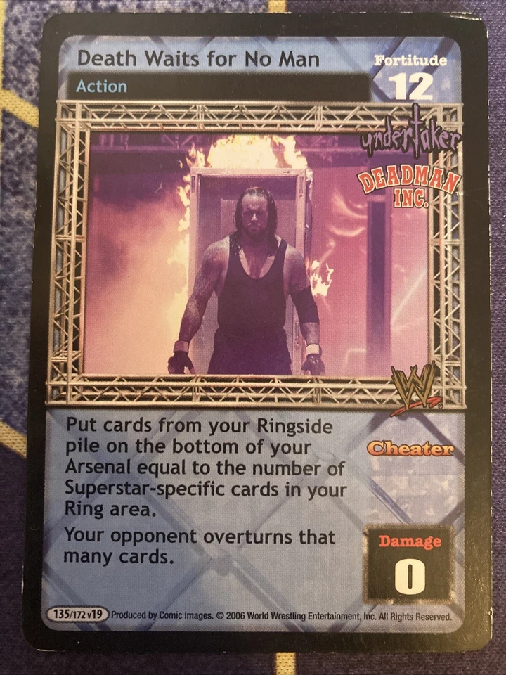 Death Waits For No Man Undertaker Wwe Raw Deal Ccg Tcg - Image 1 of 1