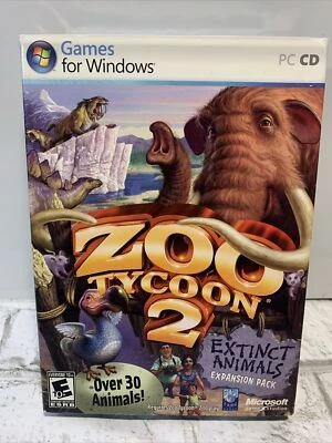 Microsoft Zoo Tycoon 2 Extinct Animals Expansion Pack Windows PC Game Unopened - Image 1 of 4