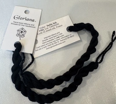 Gloriana 12 Strand Silk Floss For Needlework-2 Skeins/6 Yds Color: INDIA INK - Image 1 of 2