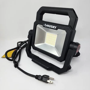 Husky Corded LED Work Light 3 Modes & 3CCT, USB A & C Charging, 3000 Lm K40567 - Picture 1 of 10