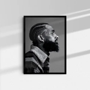 Nipsey Hussle Poster - Nipsey Hussle Wall Art - Rapper Poster - Hip Hop Poster - Picture 1 of 5
