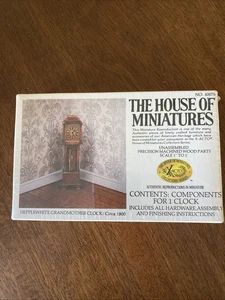 The House of Miniatures — Kit # 40076 — Hepplewhite Grandmother Clock — SEALED - Bild 1 von 5