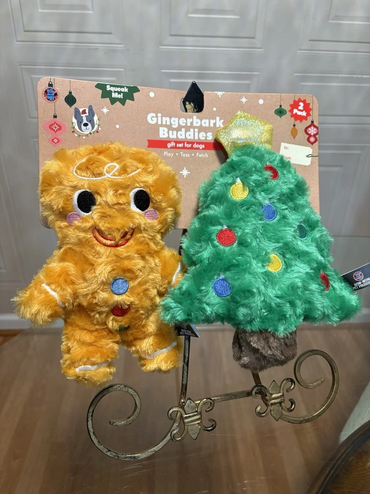 Bow WOW Pet Pixel Pups Squeaky Dog Toy Orange Peach