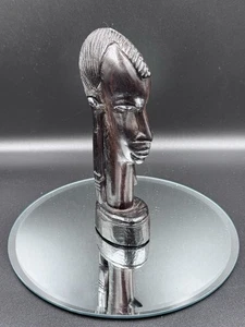 Vintage handgeschnitzte afrikanische Holzbüste - Skulptur im Stammesstil - Bild 1 von 7