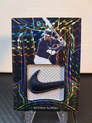 2021 Select Estevan Florial 1/1 Black Finite Nike Swoosh Game Used Material (RC) - Image 1 of 4
