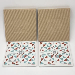 Nespresso Coaster Porcelain Tile • CAPE TOWN • Limited Edition Portugal LOT OF 2 - Picture 1 of 13