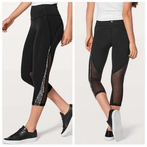 Lululemon Mix & Mesh Crop 21" Size 6  - Picture 1 of 5