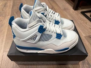 Air Jordan 4 Retro 2024 Military Blue Größe 8,5 Guter Zustand! - Bild 1 von 7