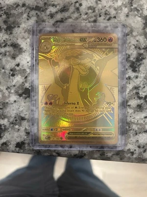 Mega Charizard X EX Phantasmal Flames 130 Mega Ultra Rare Gold - Image 1 of 2