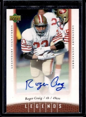 2006 Upper Deck Legends Roger Craig Legendary Signatures Auto #41 49ers - Image 1 of 2