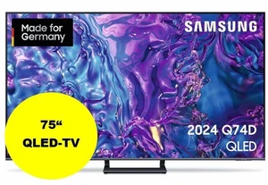 Samsung GQ75Q74DATXZG AI QLED TV (75 Zoll (189 cm) 4K UHD HDR Smart TV - Bild 1 von 11
