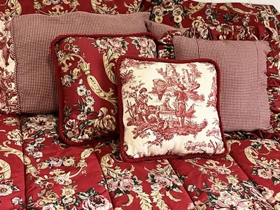 Juego de edredón vintage Ralph Lauren Queen Marsella con fundas y almohadas a juego Foto 1 de 4