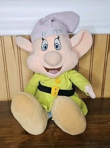 Vintage Y2K Walt Disney Store Exclusive Dopey Plush Snow White Dwarf Soft Clean - Picture 1 of 5