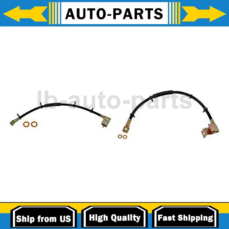 2x Manguera de freno delantera para Dodge Ram 2500 5,2 L tracción trasera 1994 Foto 1 de 4