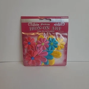 Blumenapplikationen zum Aufbügeln 8 Stück verschiedene Größen - Bild 1 von 8