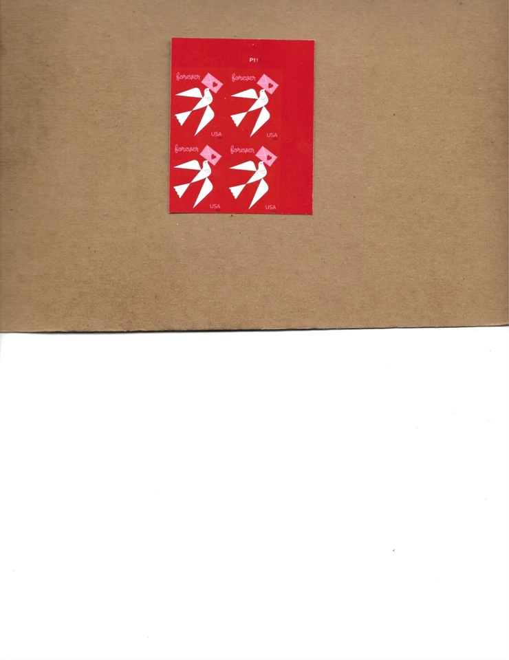 SCOTT 5826 LOVE IMPERF PLATE BLOCK OF FOUR NDC - Image 1 of 1