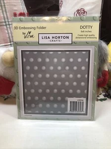 Lisa Horton Crafts - Dots - 6 x 6 3D Embossing Folder - Picture 1 of 3