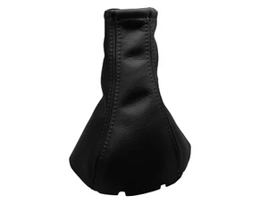 Black Stitch Fits CHEVROLET AVEO (2002-2008) Gear Gaiter 100% Leather - Bild 1 von 1