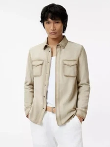 $698 NWT Brand New John Varvatos Izzy Shirt Jacket EU 58x US 48x XXL - Picture 1 of 14