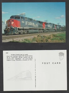 Postcard Sothern Pacific GE Dash 9-44CW's  led by Roller Blade #8140 Train - Picture 1 of 3