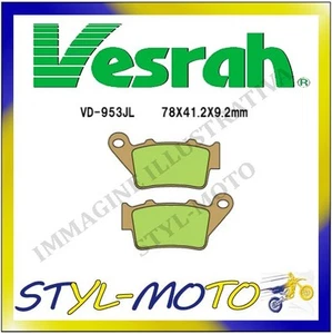Vd-953Jl Rear Sintered Brake Pads Vesrah Tm Mx 85 Junior 2004 - Picture 1 of 1